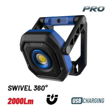 BORMANN Pro BPR6090 Προβολέας Εργασίας LED, Επαναφορτιζόμενος, 2000Lm, Αδιάβροχος 072362