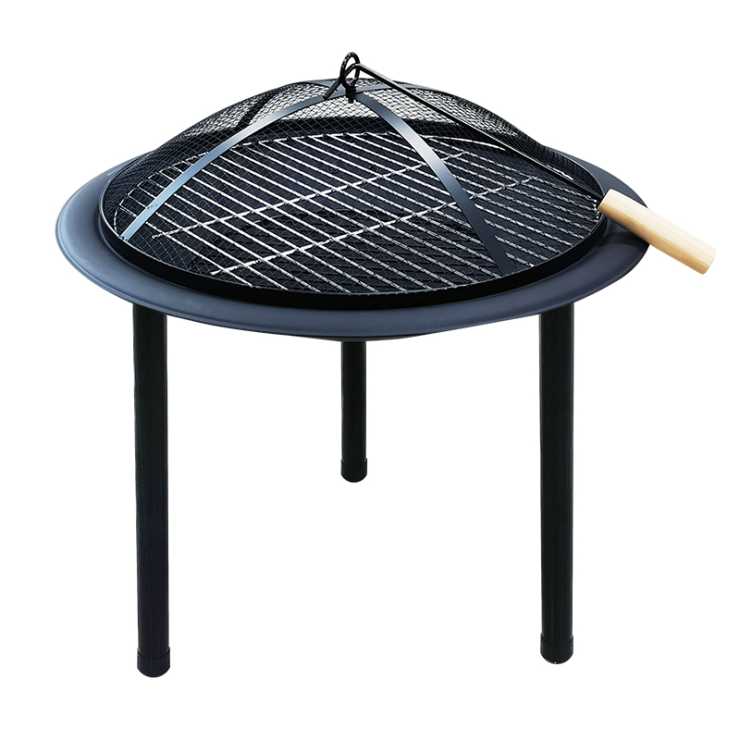 BORMANN Elite BFT6001 Tζάκι Εξωτερικού Χώρου με μεταλλικά Πόδια και Προστατευτικό Πλέγμα, Μαύρο 077978