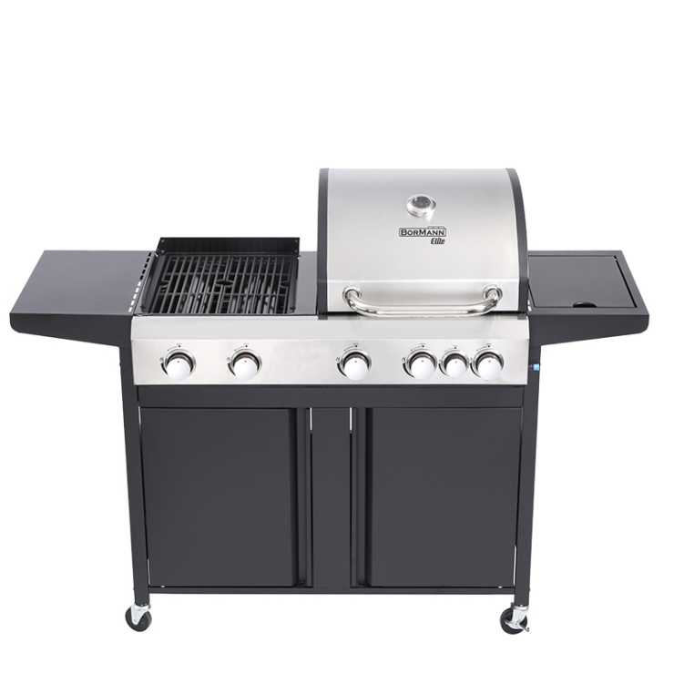 BORMANN Elite BBQ5060 Ψησταριά Υγραερίου 3 σε 1 Combo Grill 080466