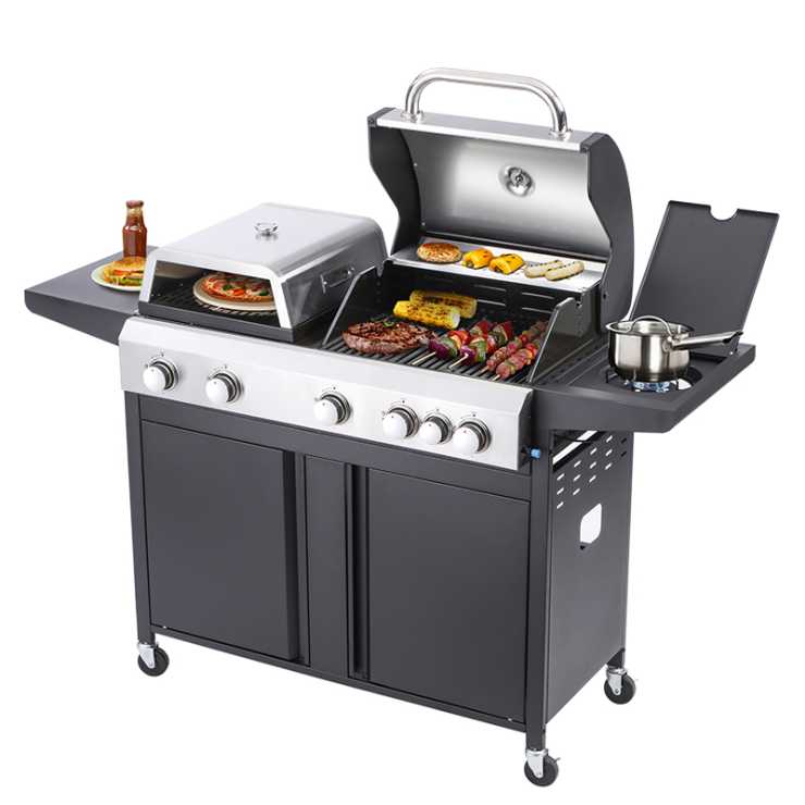 BORMANN Elite BBQ5060 Ψησταριά Υγραερίου 3 σε 1 Combo Grill 080466