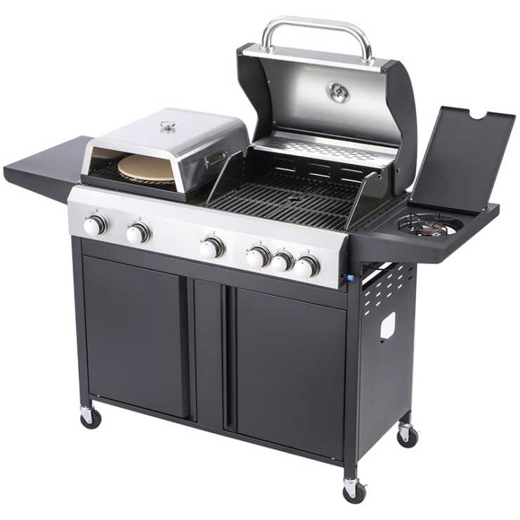 BORMANN Elite BBQ5060 Ψησταριά Υγραερίου 3 σε 1 Combo Grill 080466