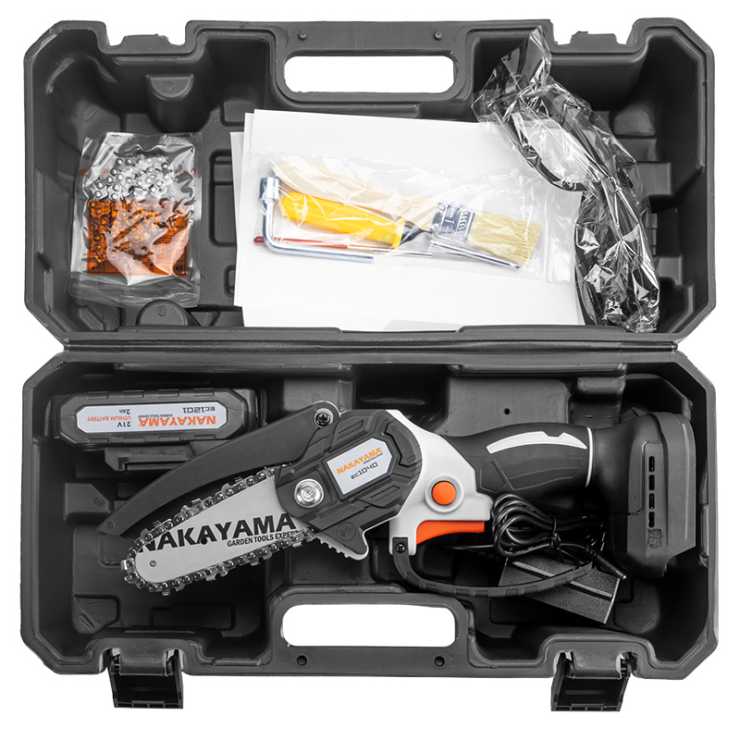 NAKAYAMA EC1040 Κλαδ Αλυσοπρίονο Μπαταρίας 20V,Brushless, Λάμα 10cm, 815gr,1/4"1.1mm 28οδ.11m,1x2ah 082453