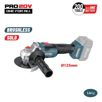 BORMANN Pro BBP5305 Γωνιακός Τροχός Brushless 20V,Li-Ion,125mm,10.000rpm,SOLO 084433