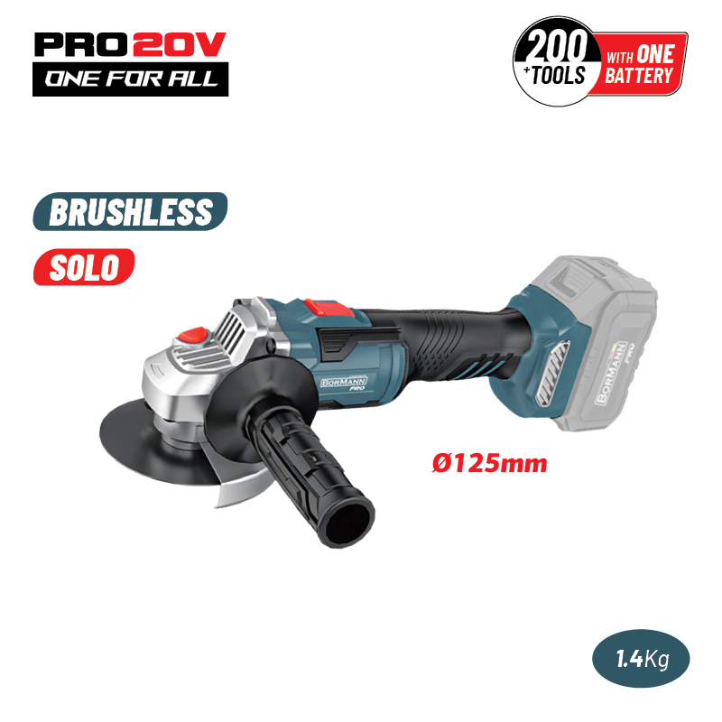 BORMANN Pro BBP5305 Γωνιακός Τροχός Brushless 20V,Li-Ion,125mm,10.000rpm,SOLO 084433