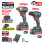 BORMANN Pro BBP5431X44T2CA Σετ Compact Brushless Κρουστικό Δραπαν/βιδο & Παλμικό Κατσαβίδι Bruhless 084839
