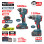 BORMANN Pro BBP5465X44T2CA Σετ Compact Brushless Κρουστικό Δραπανοκατσάβιδο & Μπουλονόκλειδο 2σε1 085263