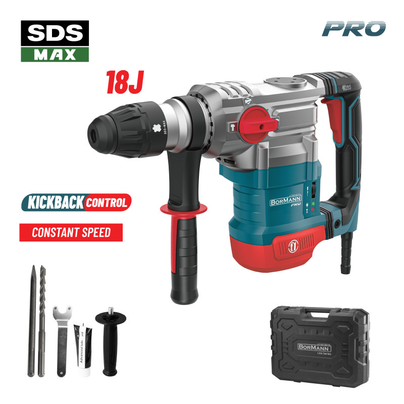BORMANN BPH7620 Σκαπτικό Περιστροφικό Πιστολέτο 1600W,SDS-MAX,10J 086369