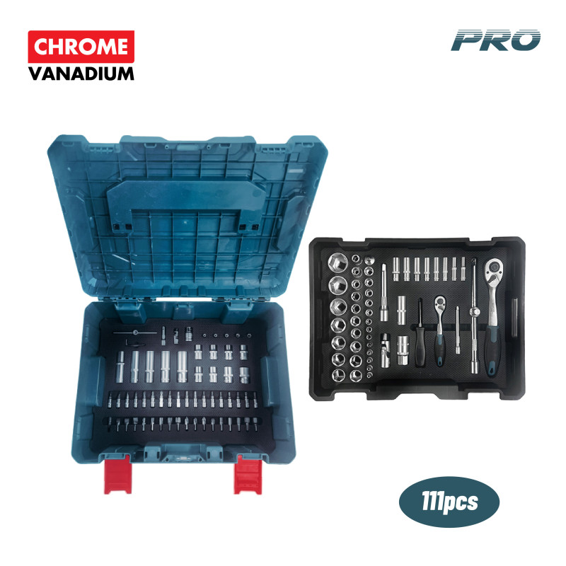 Bormann Pro Καρυδάκια 1/2''& 1/4'' Σετ 111τεμ BHT5185 (086901)