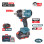 BORMANN Pro BBP5388X44CΑ Μπουλονόκλειδο Brushless Mπαταρίας 20V, Li-Ion, 2x4Ah, 800Nm & Βαλίτσα (088585)