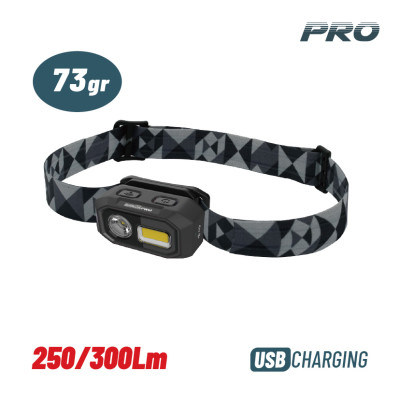 BORMANN Pro BPR6030 Φακός Κεφάλης, Επαναφορτιζόμενος 030027