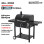 Bormann Elite BBQ1915 Ψησταριά Καρβούνου με Καπνηστήρι, Επιφάνεια Ψησίματος 59x42cm,  037811