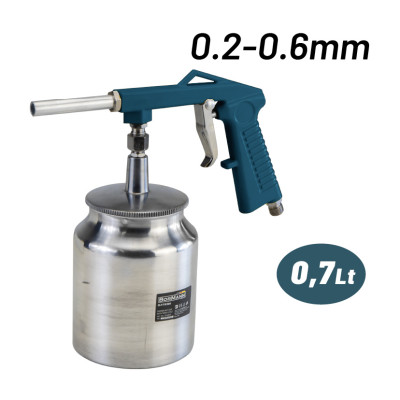 BORMANN BAT6155 Πιστόλι Αμμοβολής με Δοχείο 0.75Lt,0.2-0.6mm 055853