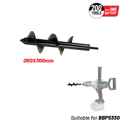 BORMANN Pro BBP5331 Αρίδα Δραπάνου Φ80mm,Μήκος 300mm 073963