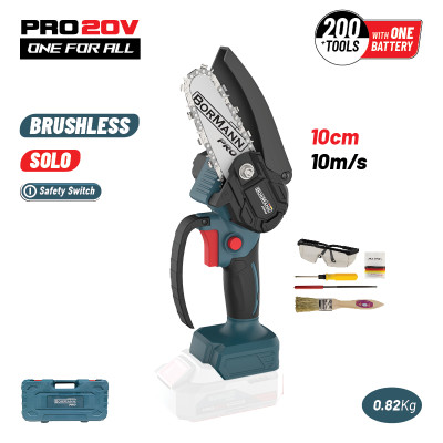 BORMANN Pro BBP3914C Κλαδ Αλυσοπρίονο Μπαταρίας 20V,Brushless, Λάμα 10cm, 825gr,1/4 083535