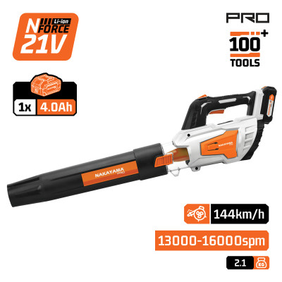NAKAYAMA Pro EC1641X4 Φυσητήρας Μπαταρίας 20V, Li-Ion,1x4Ah,16000rpm,144Km/h 086383