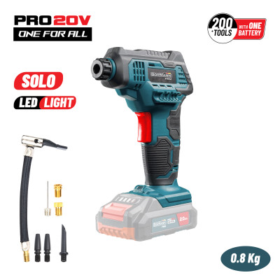 BORMANN Pro BBP3640 Τρόμπα Αυτοκινήτου Μπαταρίας 20V, Li-lon,130psi,30lt/min, SOLO 086802