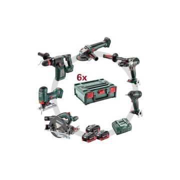 METABO 18 VOLT COMBO SET ΜΠΑΤΑΡΙΑΣ 6.3.2 18 V SB 18 LTX BL I + SSD 18 LTX 200 BL + KHA 18 LTX BL 24 Q + STA 18 LTX 100 + WB 18 LTX BL 125 Q + KS 18 LTX 57 6.852230.00 METABO 18 VOLT COMBO SET ΜΠΑΤΑΡΙΑΣ 6.3.2 18 V SB 18 LTX BL I + SSD 18 LTX 200 BL + KHA 18 LTX BL 24 Q + STA 18 LTX 100 + WB 18 LTX BL 125 Q + KS 18 LTX 57 6.852230.00