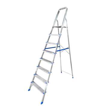 Pankoskal Σκάλα αλουμινίου STANDARD, οικιακής χρήσης 7+1