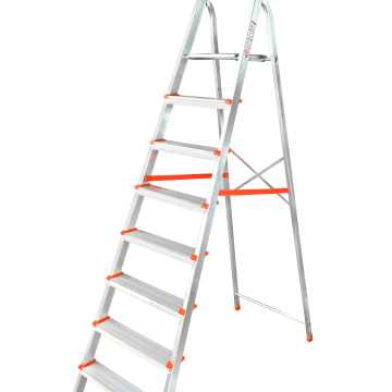 Pankoskal Σκάλα αλουμινίου BASIC, οικιακής χρήσης 7+1