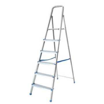 Pankoskal Σκάλα μεταλλική με σκαλοπάτια αλουμινίου 3+1