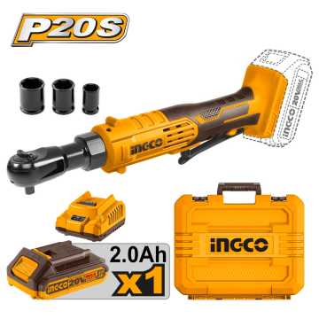 INGCO Καστάνια 3/8" Μπαταρίας 20V Li-Ion +Βαλίτσα 65Nm CDRLI2060152