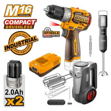 INGCO Εργαλεία Μπαταρίας 16V Li-Ion Σετ 3 τεμ. CKLI1638 INGCO Εργαλεία Μπαταρίας 16V Li-Ion Σετ 3 τεμ. CKLI1638