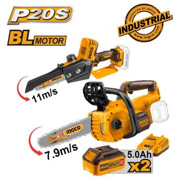 INGCO Μίνι Αλυσοπρίονο + Αλυσοπρίονο Μπαταρίας 20V Li-Ion Σετ 2 τεμ. COSLI240788E INGCO Μίνι Αλυσοπρίονο + Αλυσοπρίονο Μπαταρίας 20V Li-Ion Σετ 2 τεμ. COSLI240788E