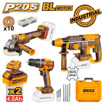 Ingco Εργαλεία Μπαταρίας 20V Li-Ion Σετ 3 τεμ. COSLI241198E Ingco Εργαλεία Μπαταρίας 20V Li-Ion Σετ 3 τεμ. COSLI241198E
