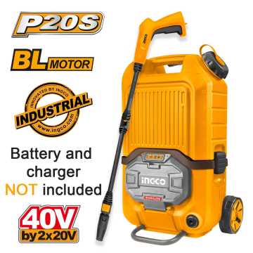 INGCO Πλυστικό Μηχάνημα Υψηλής Πίεσης Μπαταρίας 2x20V Li-Ion SOLO CPWLI4006