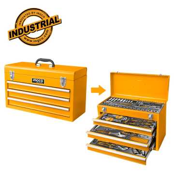 INGCO Εργαλειοθήκη Μεταλλική με Εργαλεία Σετ 132 τεμ. HTCS221321