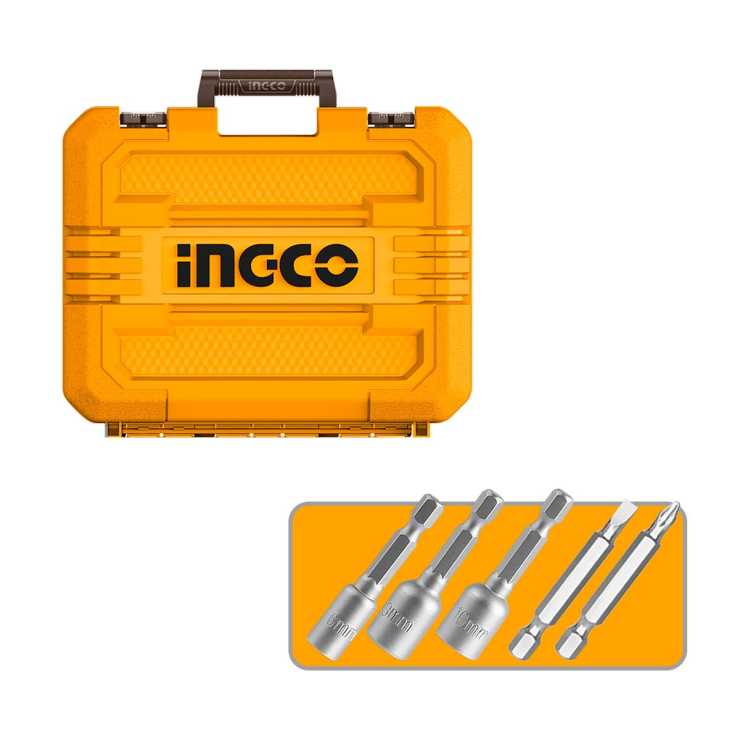 INGCO Παλμικό Γωνιακό Κατσαβίδι 1/4" Hex Μπαταρίας 20V Li-Ion 80Nm CAIRLI208E