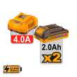 Ingco Κρουστικό Δραπανοκατσάβιδο Compact Μπαταρίας 20V Li-Ion 76Nm CIDLI207686E