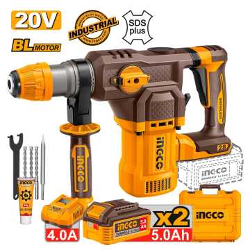 INGCO Πιστολέτο Περιστροφικό Κρουστικό Σκαπτικό Μπαταρίας 20V Li-Ion 4.5J Φ28mm CRHLI202862E 