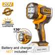 Ingco Προβολέας Εργασίας 20V Li-Ion SOLO 800-1400-2500 lumens CWLI20885