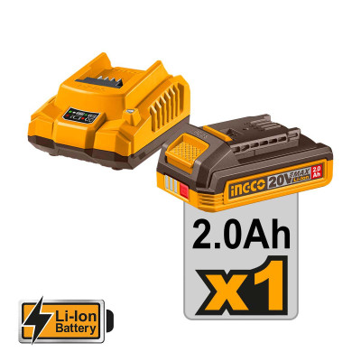 INGCO Μίνι Τροχός Κοπής Μπαταρίας 76mm 20V Li-Ion CAGLI207625E