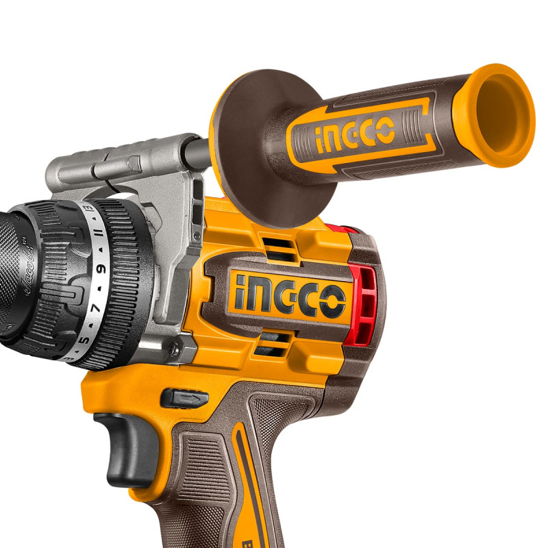 Ingco Κρουστικό Δραπανοκατσάβιδο Compact Μπαταρίας 20V Li-Ion 166Nm με Jacobs Τσοκ CIDLI201668E