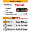 INGCO Κρουστικό Δραπανοκατσάβιδο Compact Μπαταρίας 42V Li-Ion 169Nm με Jacobs Τσοκ, τεχνολογία Tabless Cells CIDLI4216982