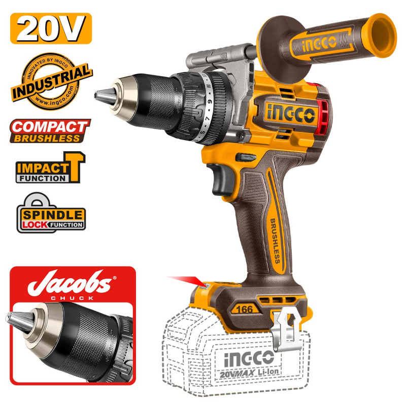 INGCO Εργαλεία Μπαταρίας 20V Li-Ion Σετ 2 τεμ. COSLI260583E