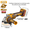 INGCO Εργαλεία Μπαταρίας 20V Li-Ion Σετ 2 τεμ. COSLI260583E