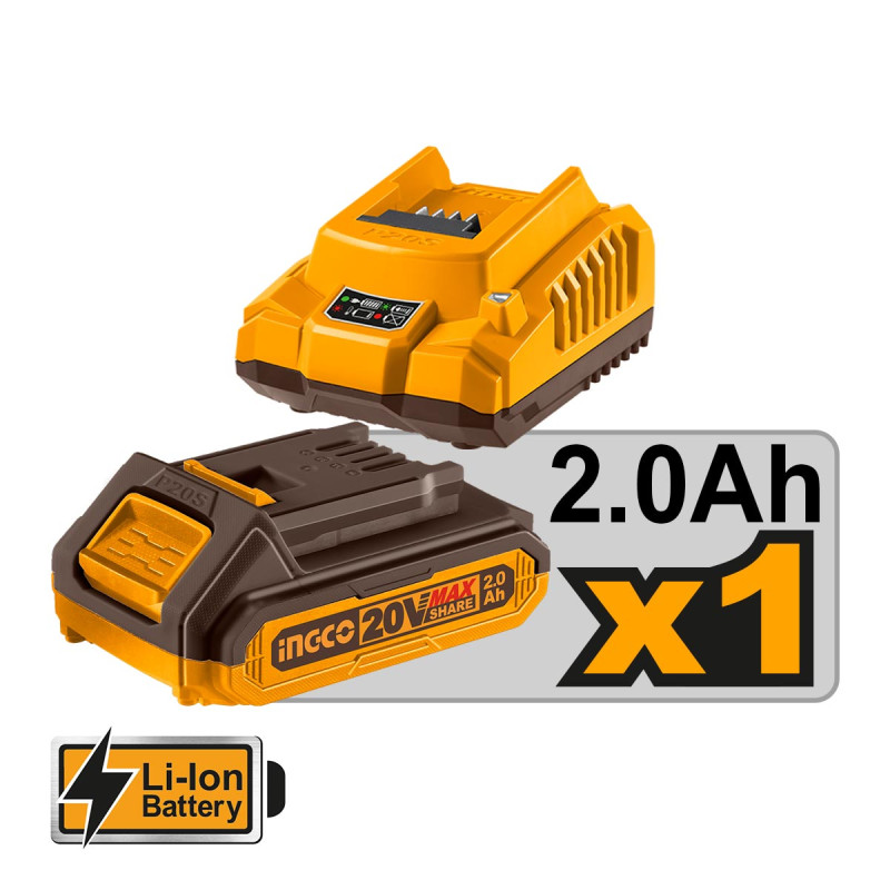 INGCO Ψαλίδι Κλαδέματος Μπαταρίας 20V Li-Ion CSSLI203083