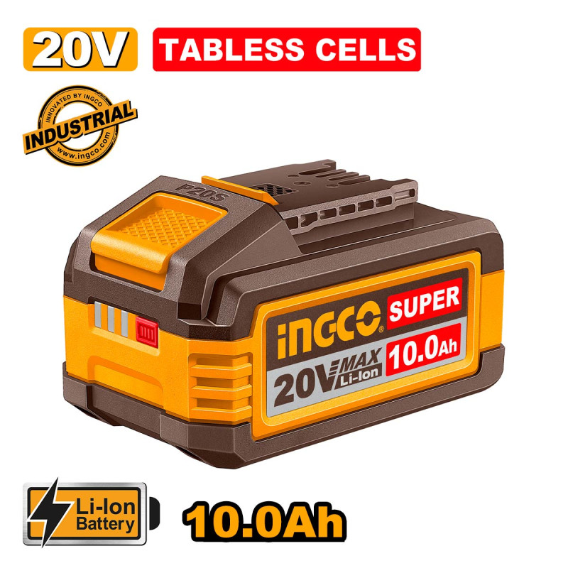 Ingco Μπαταρία 20V 10.0Ah Li-Ion με τεχνολογία Tabless Cells FBLI2129