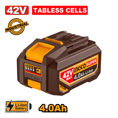 Ingco Μπαταρία 42V 4.0Ah Li-Ion με τεχνολογία Tabless Cells FBLI42402