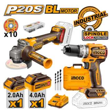 Ingco Εργαλεία Μπαταρίας 20V Li-Ion Σετ 2 τεμ. CKLI20273E Ingco Εργαλεία Μπαταρίας 20V Li-Ion Σετ 2 τεμ. CKLI20273E