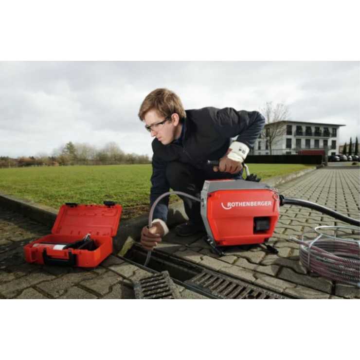 ROTHENBERGER Αποφρακτικό Μηχάνημα R600 VarioClean + σπιράλ/σετ εργαλείων 1000003346