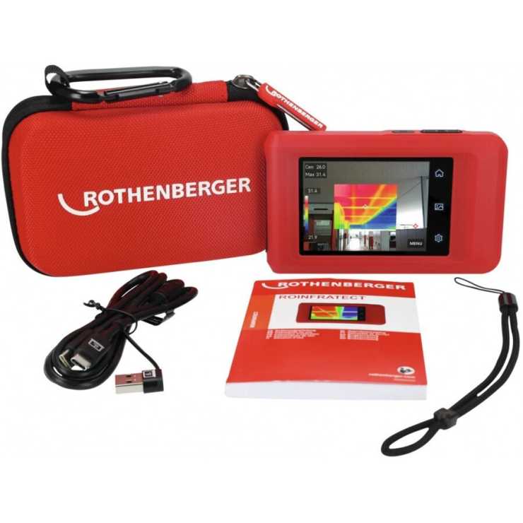 Rothenberger 1500005132 Θερμοκάμερα με Οθόνη 3.5" για Θερμοκρασίες από -20°C έως 400°C