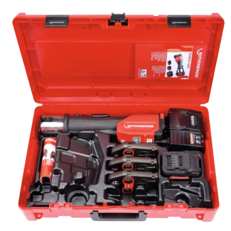 Rothenberger ROMAX 4000 Ηλεκτρουδραυλική πρέσσα με 4 καλουπια 100000