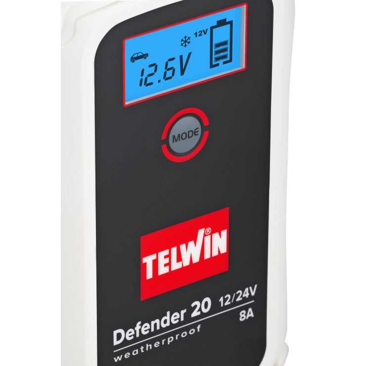 Telwin Ηλεκτρονικός Φορτιστής – Συντηρητής Μπαταριών Defender 20 807608