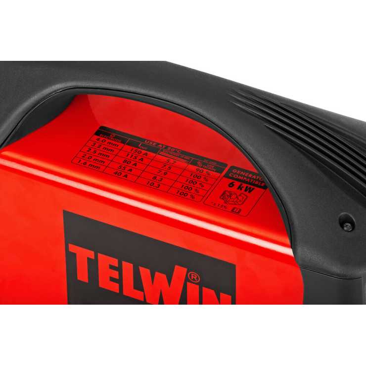TELWIN Inverter Ηλεκτροσυγκόλληση TECNICA 188 MPGE Με Θήκη Μεταφοράς 816223