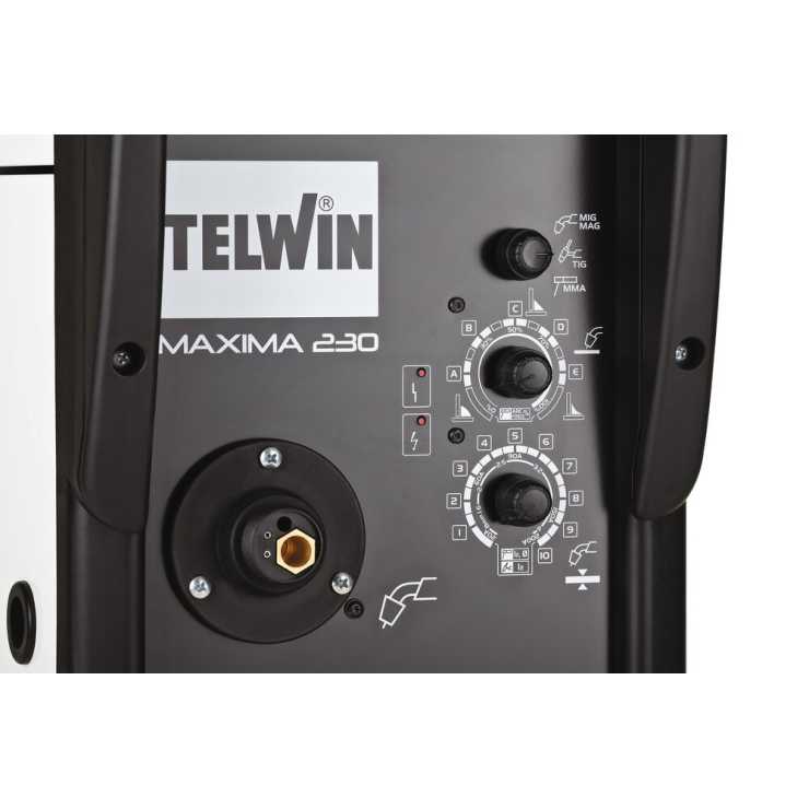 TELWIN Inverter Ηλεκτροσυγκόλληση MAXIMA 230 SYNERGIC 816234