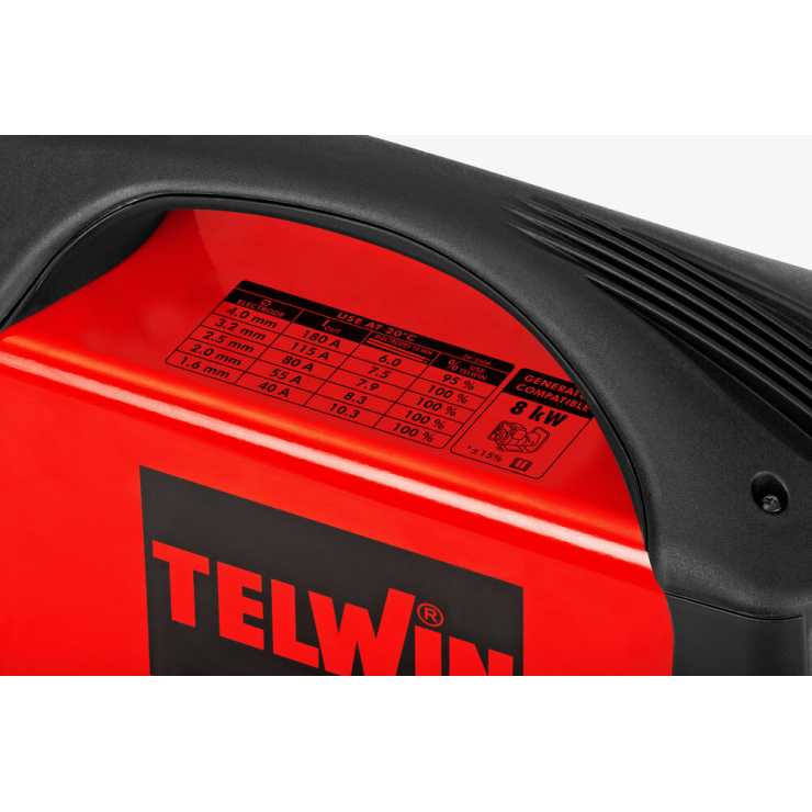 TELWIN Inverter Ηλεκτροσυγκόλληση TECNICA 211/S Με Θήκη Μεταφοράς 816236